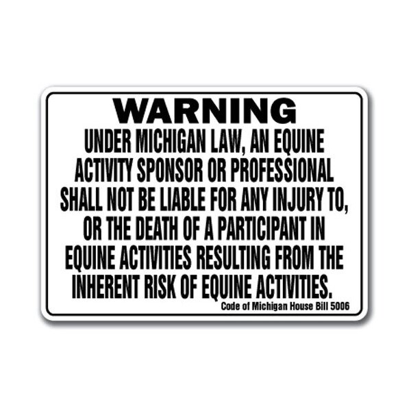 Signmission 14 in Height, Aluminum, 14" x 10", WS-A-1014-Michigan WS-A-1014-Michigan - main